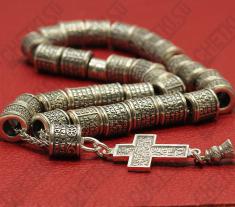 Православные четки из серебра Молитва